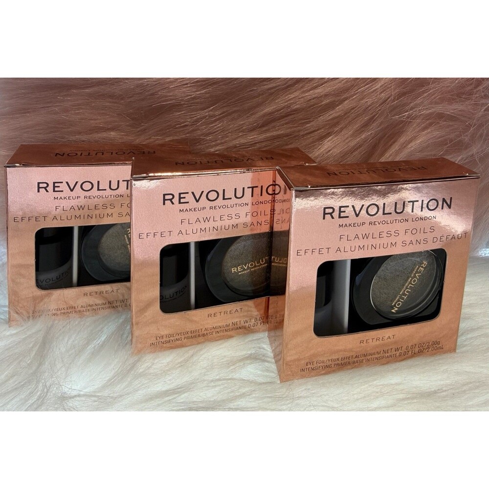 Revolution Flawless Foils –Retreat Metallic Cream Eyeshadow | High‑Impact Shine